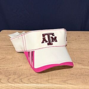 Adidas Pink and White Women's Visor Hat